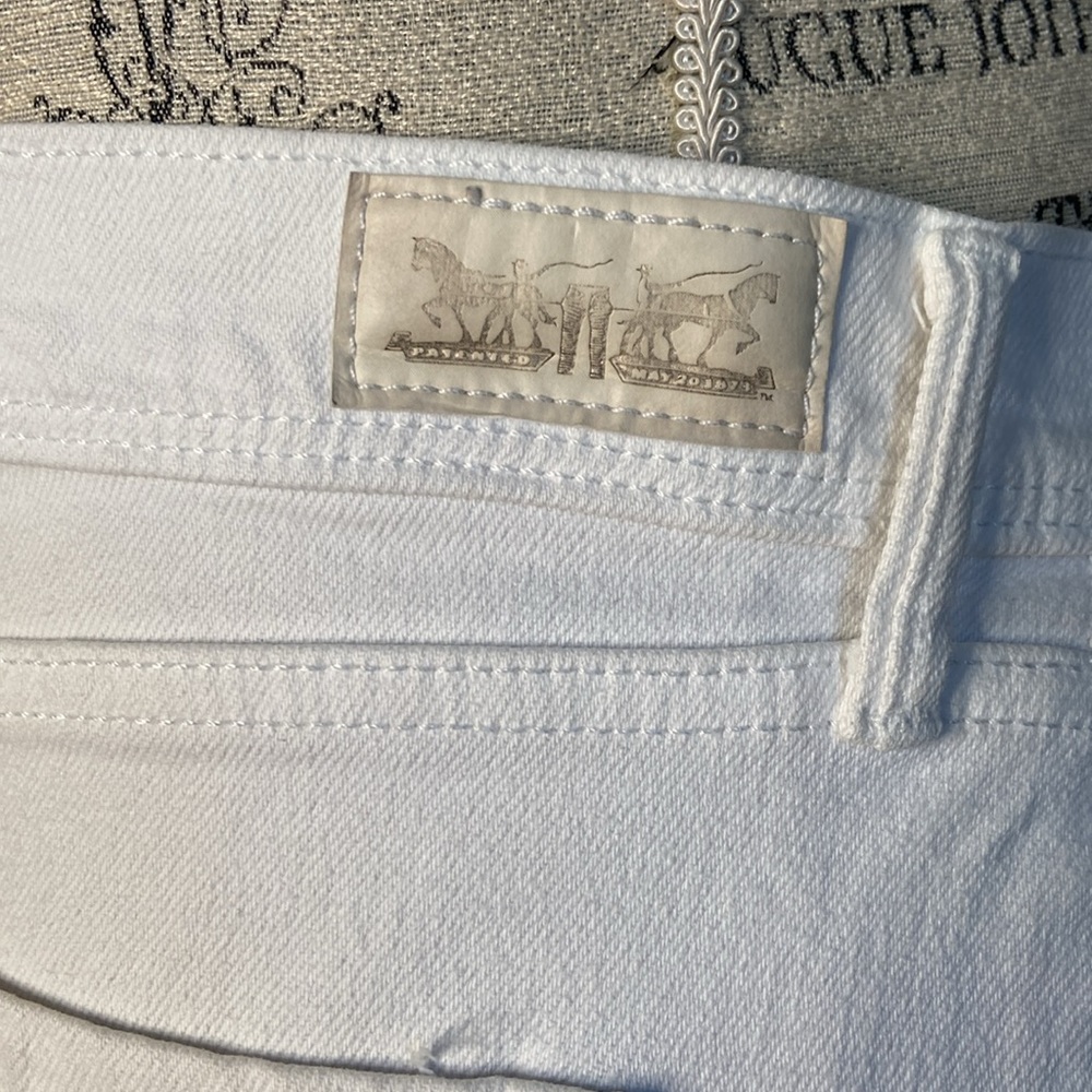 Levi’s 14 White Straight Leg Denim Jeans - Picture 10 of 10